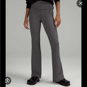 Lululemon vintage groove/astro - like flare pants heathered gray